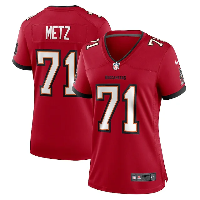 Zennovawear Lorenz Metz 71 Tampa Bay Buccaneers Game Women Jersey - Red