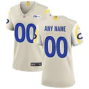 Zennovawear Los Angeles Rams Women Custom Game Jersey - Bone