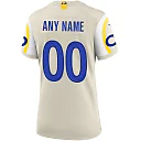 Zennovawear Los Angeles Rams Women Custom Game Jersey - Bone