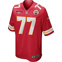Zennovawear Lucas Niang 77 Kansas City Chiefs AFC Champions Patch Game Men Jersey - Red