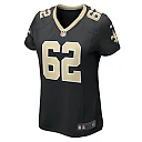 Zennovawear Lucas Patrick 62 New Orleans Saints Women's Game Jersey - Black