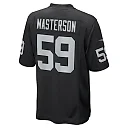 Zennovawear Luke Masterson 59 Las Vegas Raiders Team Game Men Jersey - Black