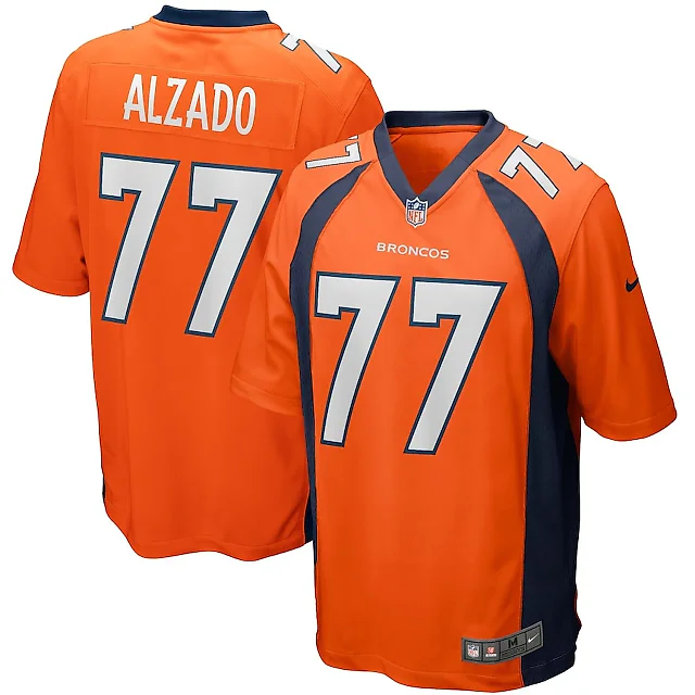 Zennovawear Lyle Alzado 77 Denver Broncos Men Game Retired Jersey - Orange