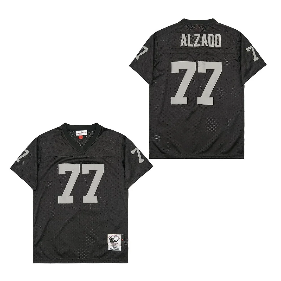 Zennovawear Lyle Alzado 77 Las Vegas Raiders Throwback Men Jersey - Black