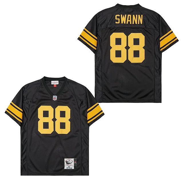 Zennovawear Lynn Swann 88 Pittsburgh Steelers Retro Throwback Men Jersey - Black
