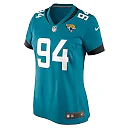 Zennovawear Maason Smith 94 Jacksonville Jaguars Women's Game Jersey - Teal