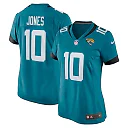 Zennovawear Mac Jones 10 Jacksonville Jaguars Alternate Game Women Jersey - Teal
