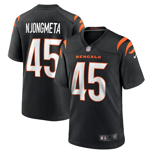 Zennovawear Maema Njongmeta 45 Cincinnati Bengals Game Men Jersey - Black