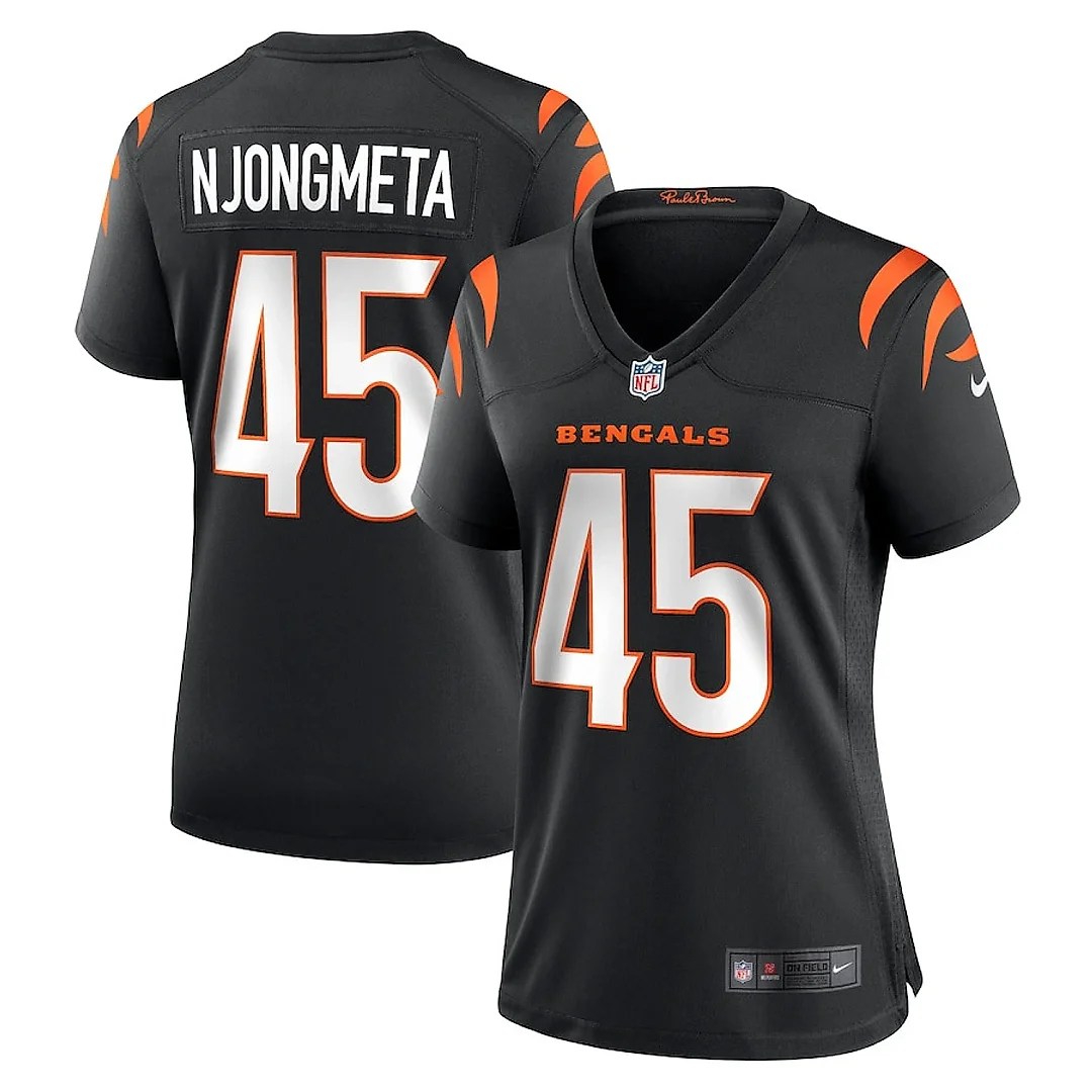 Zennovawear Maema Njongmeta 45 Cincinnati Bengals Women's Game Jersey - Black
