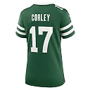 Zennovawear Malachi Corley 17 New York Jets Women's Team Game Jersey - Legacy Green