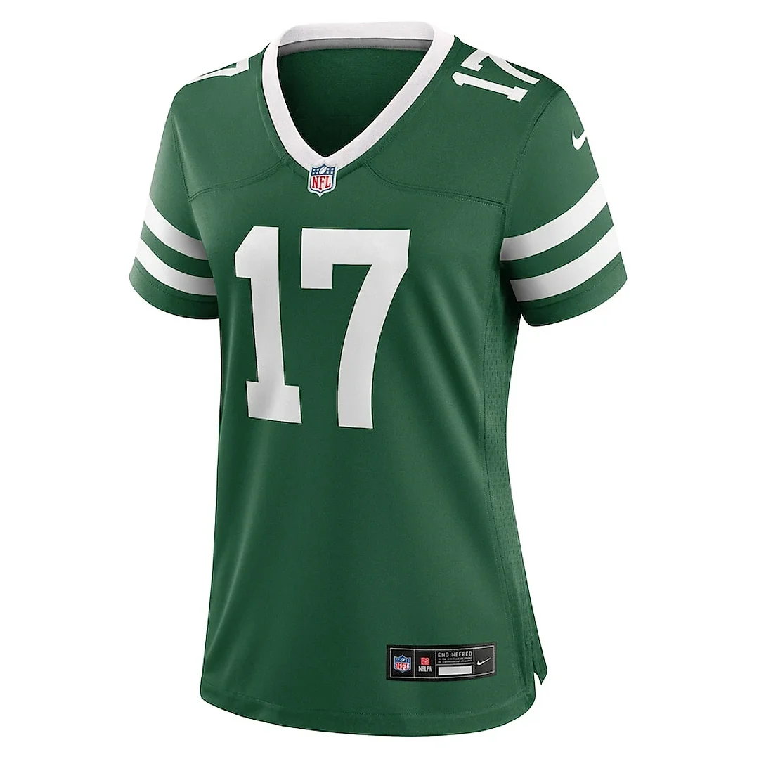 Zennovawear Malachi Corley 17 New York Jets Women's Team Game Jersey - Legacy Green