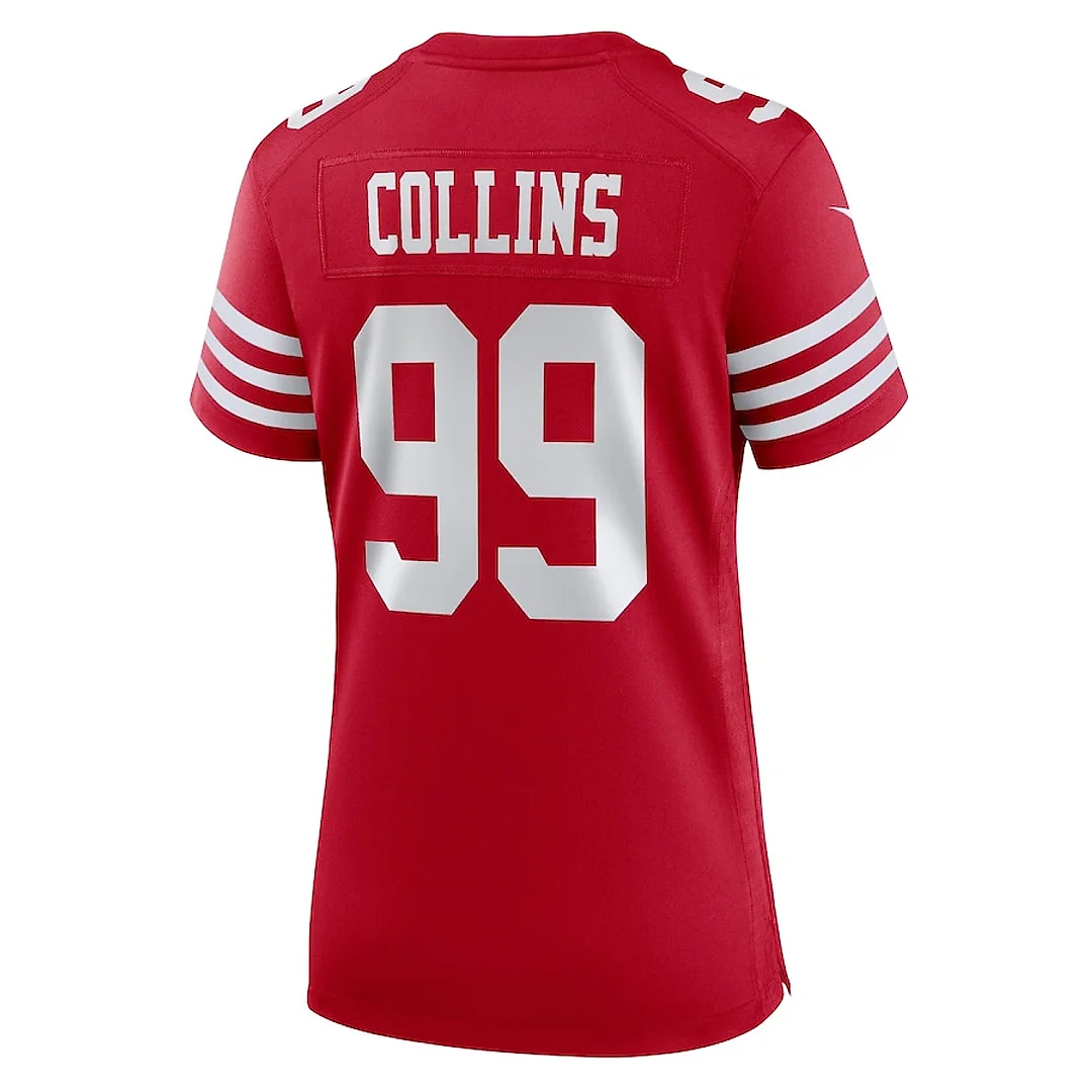 Zennovawear Maliek Collins 99 San Francisco 49ers Women's Game Jersey - Scarlet
