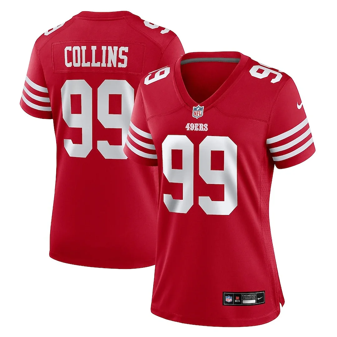 Zennovawear Maliek Collins 99 San Francisco 49ers Women's Game Jersey - Scarlet