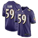 Zennovawear Malik Hamm 59 Baltimore Ravens Team Game Men Jersey - Purple