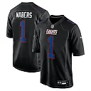Zennovawear Malik Nabers 1 New York Giants Fashion Men Jersey - Carbon Black