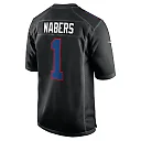 Zennovawear Malik Nabers 1 New York Giants Fashion Men Jersey - Carbon Black
