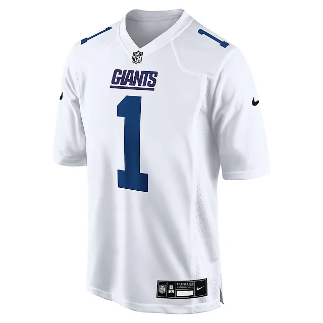 Zennovawear Malik Nabers 1 New York Giants Fashion Men Jersey - Tundra White