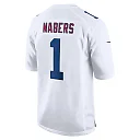 Zennovawear Malik Nabers 1 New York Giants Fashion Men Jersey - Tundra White