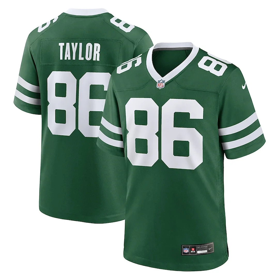 Zennovawear Malik Taylor 86 New York Jets Team Game Men Jersey - Legacy Green