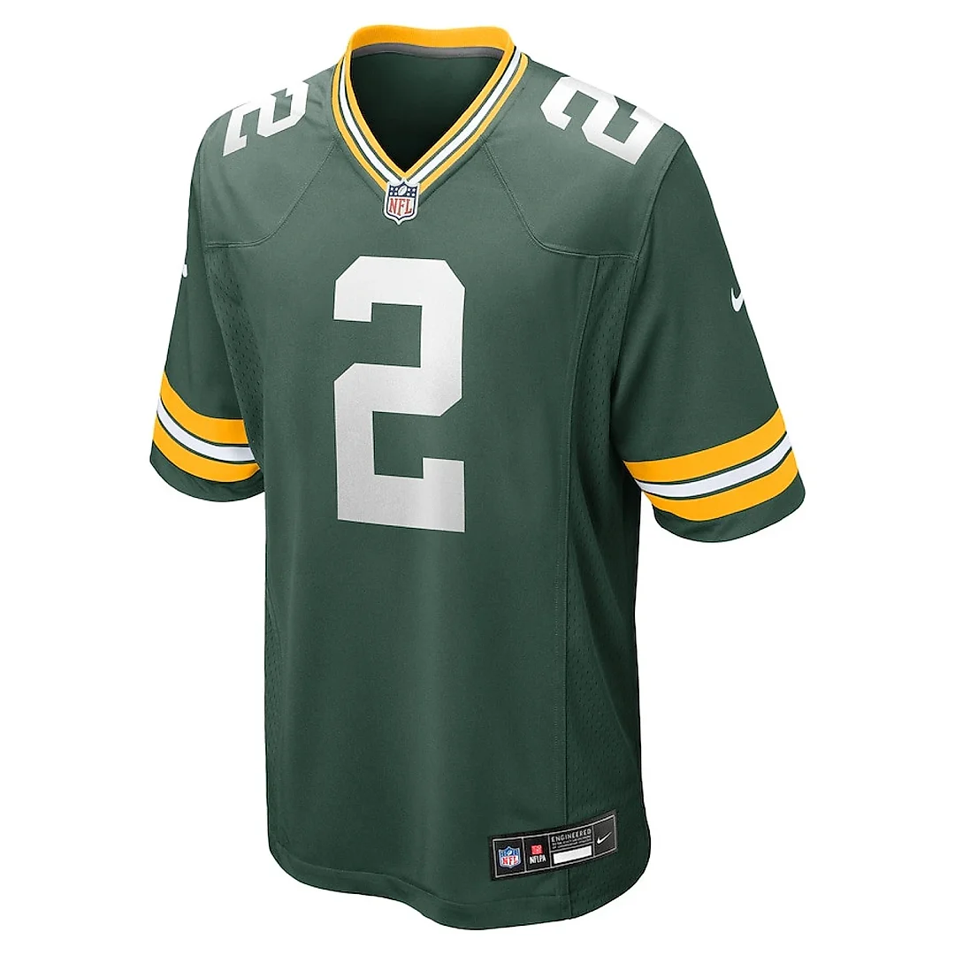 Zennovawear Malik Willis 2 Green Bay Packers Game Men Jersey - Green