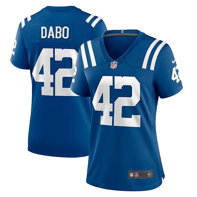 Zennovawear Marcel Dabo 42 Indianapolis Colts Women's Game Jersey - Royal