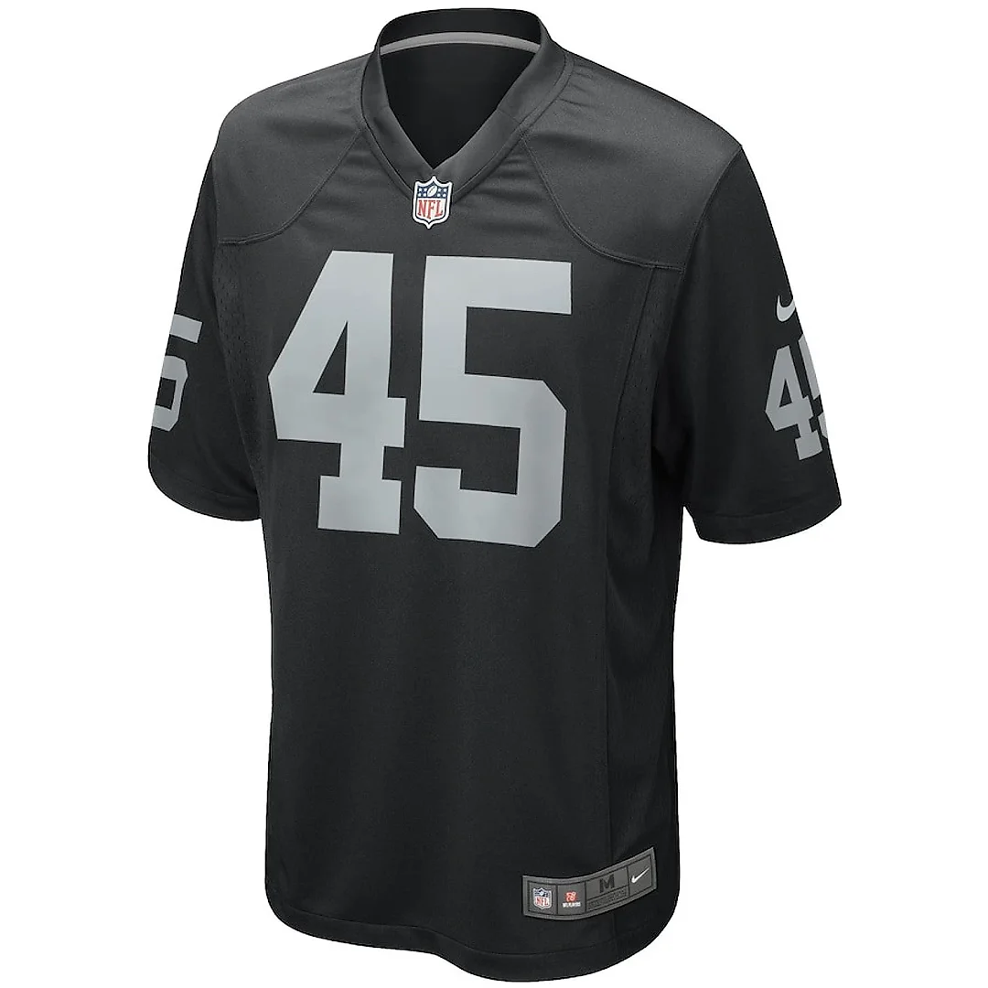 Zennovawear Marcel Reece 45 Las Vegas Raiders YOUTH Game Jersey - Black