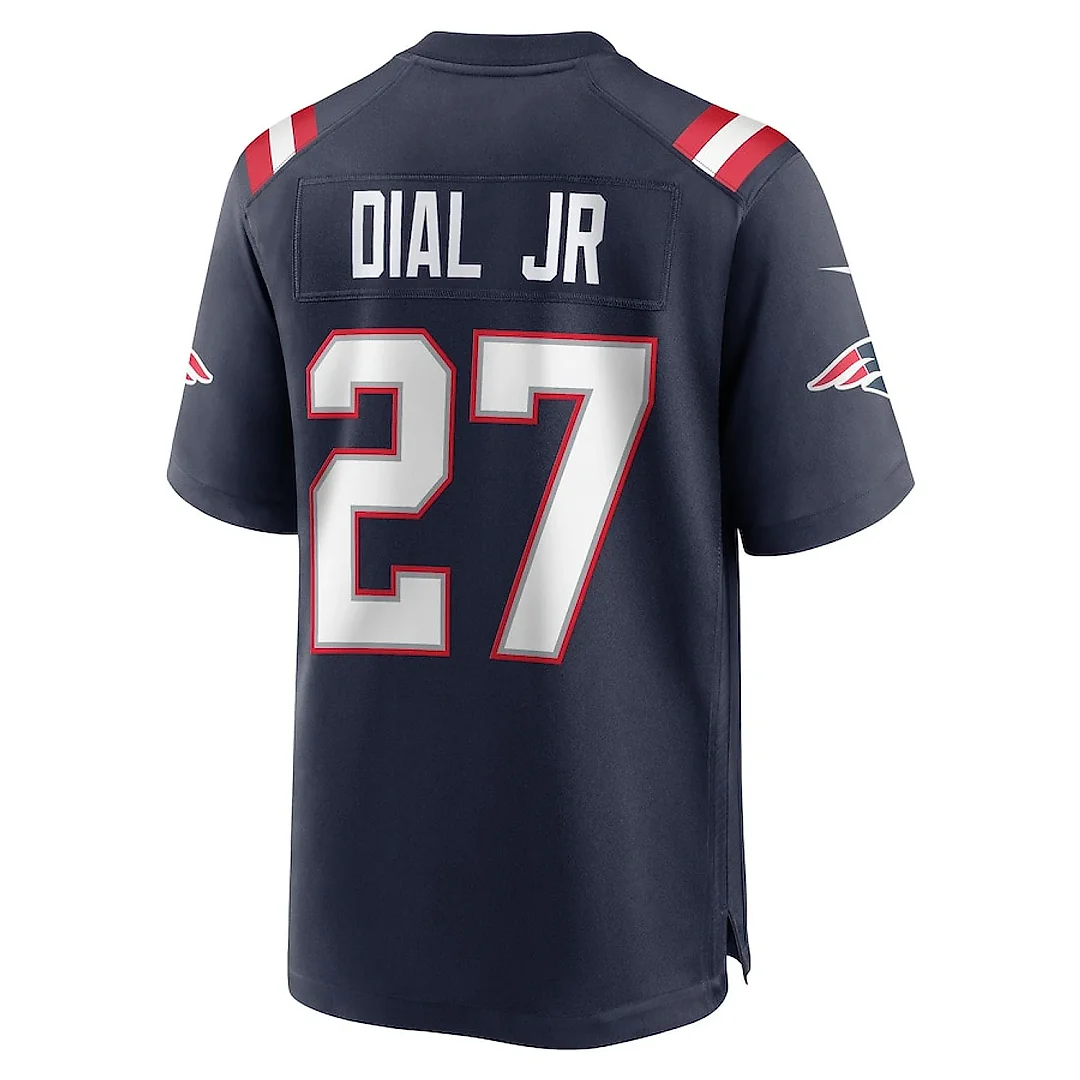 Zennovawear Marcellas Dial Jr. 27 New England Patriots Game Men Jersey - Navy