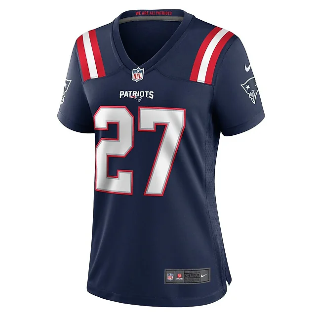 Zennovawear Marcellas Dial Jr. 27 New England Patriots Women's Game Jersey - Navy