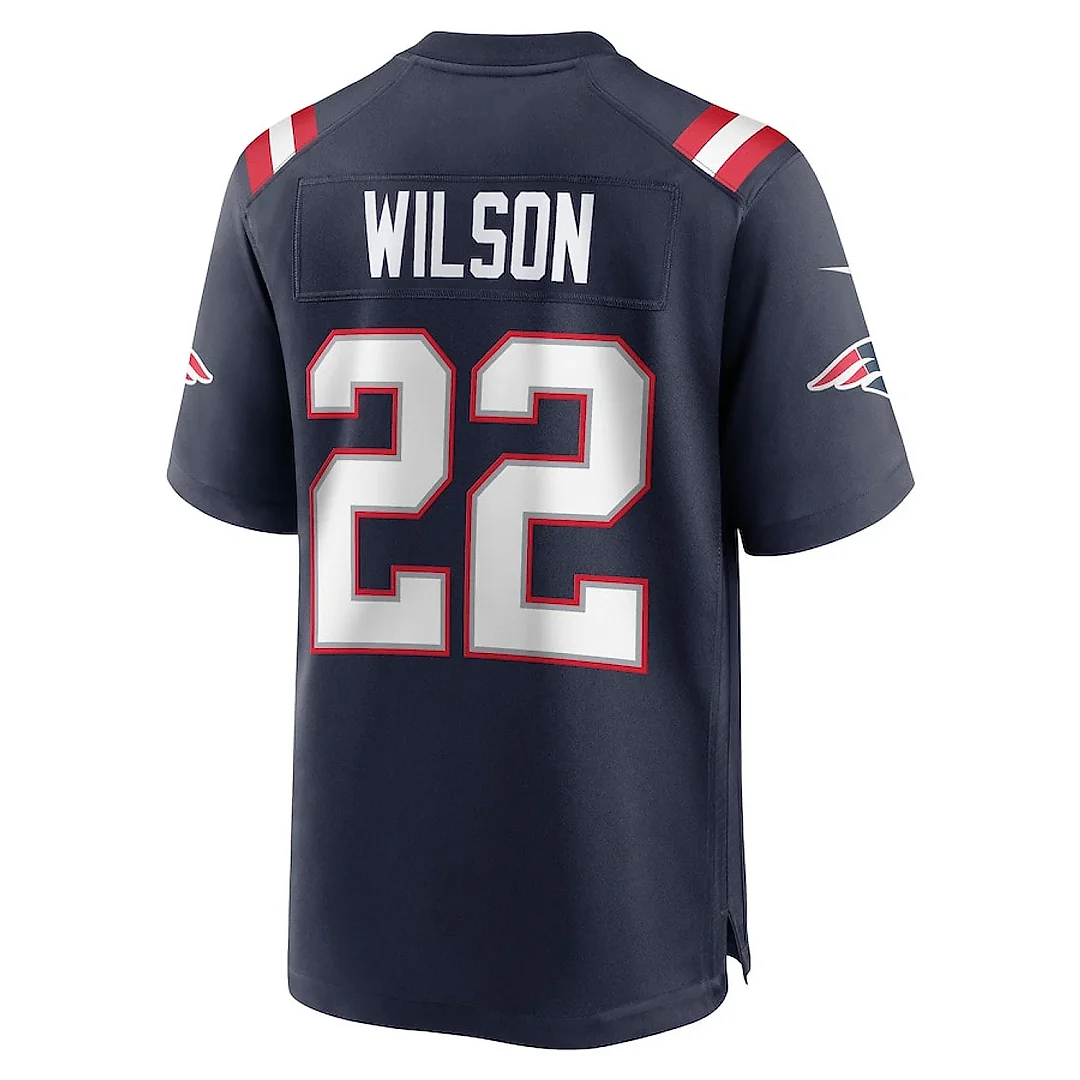 Zennovawear Marco Wilson 22 New England Patriots Team Game Men Jersey - Navy