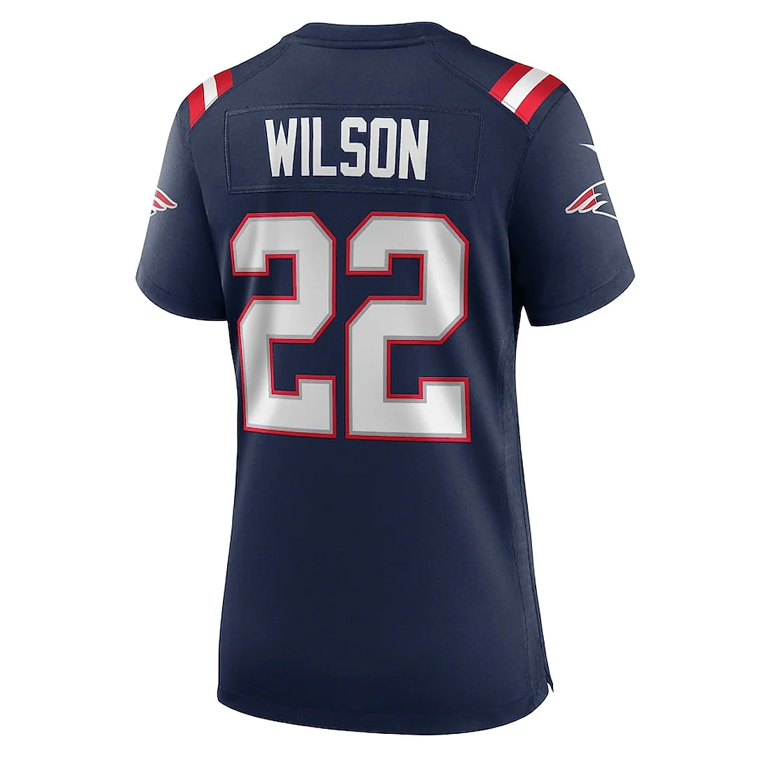 Zennovawear Marco Wilson 22 New England Patriots Women's Team Game Jersey - Navy