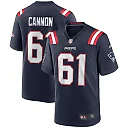 Zennovawear Marcus Cannon 61 New England Patriots Men Game Jersey - Navy