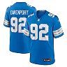 Zennovawear Marcus Davenport 92 Detroit Lions Team Game Men Jersey - Blue