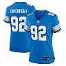 Zennovawear Marcus Davenport 92 Detroit Lions Team Game Women Jersey - Blue