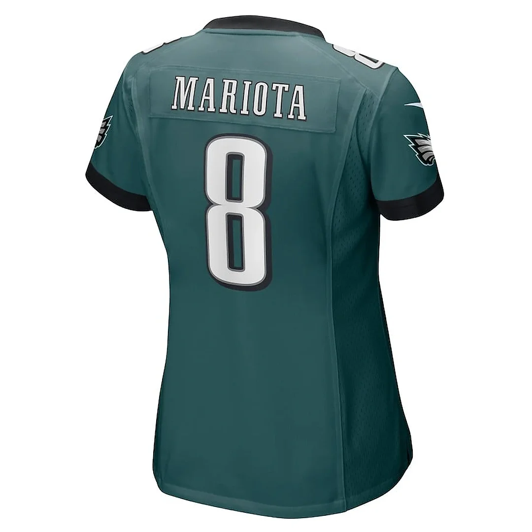 Zennovawear Marcus Mariota 8 Philadelphia Eagles Game Women Jersey - Midnight Green
