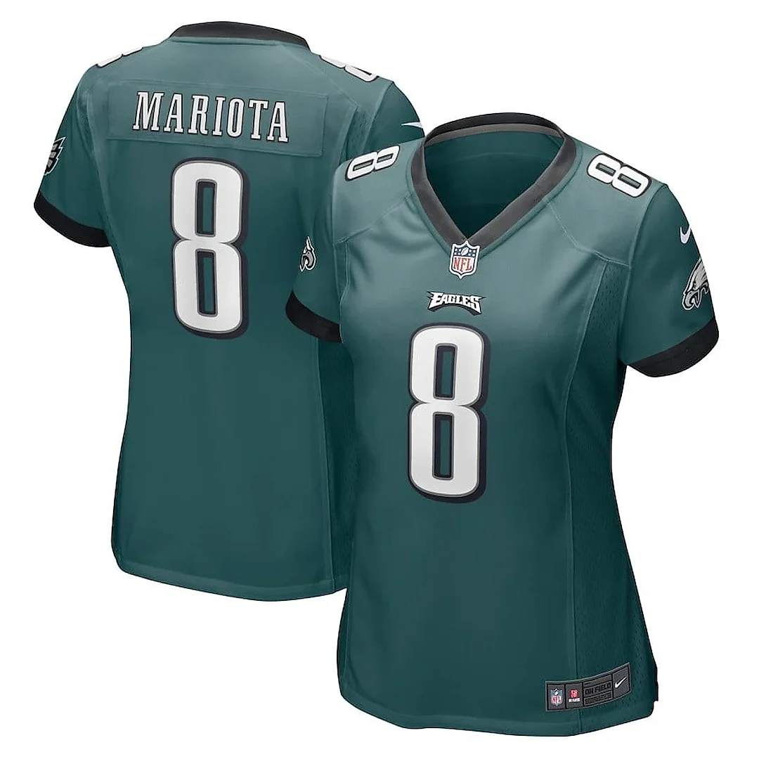 Zennovawear Marcus Mariota 8 Philadelphia Eagles Game Women Jersey - Midnight Green