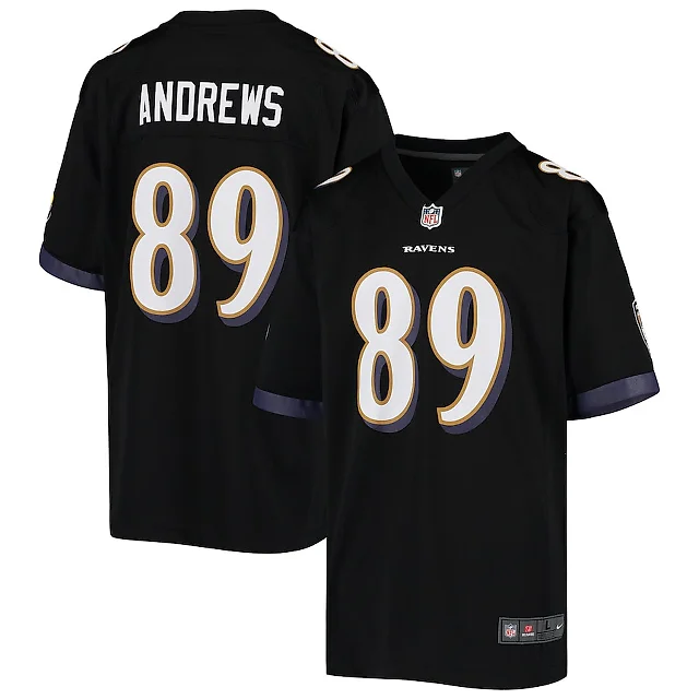 Zennovawear Mark Andrews 89 Baltimore Ravens YOUTH Game Jersey - Black
