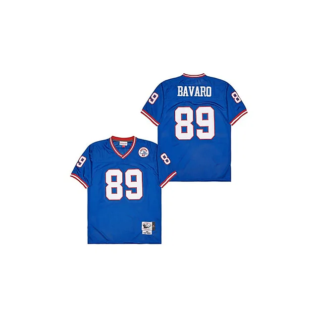 Zennovawear Mark Bavaro 89 New York Giants Spider Lockhart 43 Patch Throwback Men Jersey - Blue