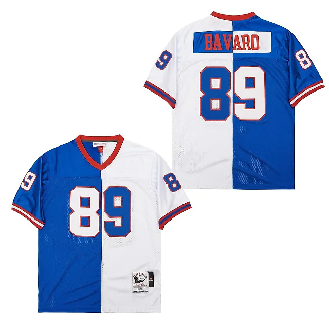 Zennovawear Mark Bavaro 89 New York Giants Two-Toned Throwback Men Jersey - Blue/White