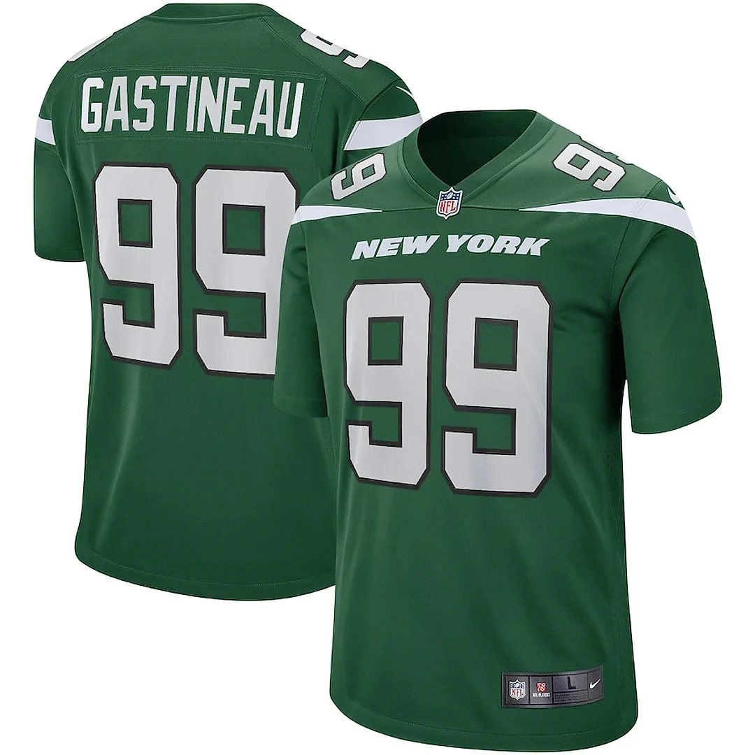 Zennovawear Mark Gastineau 99 New York Jets Men Game Retired Jersey - Gotham Green