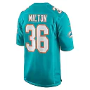 Zennovawear Mark Milton 36 Miami Dolphins Game Men Jersey - Aqua