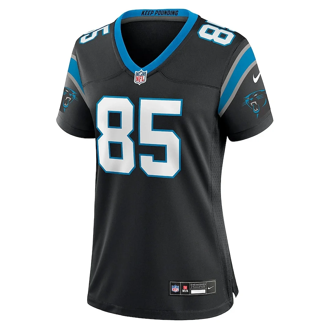 Zennovawear Marquez Stevenson 85 Carolina Panthers Women's Team Game Jersey - Black