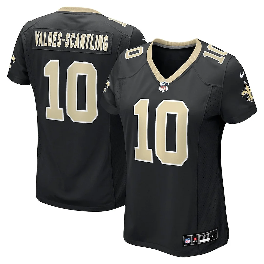 Zennovawear Marquez Valdes-Scantling 10 New Orleans Saints Women's Game Jersey - Black