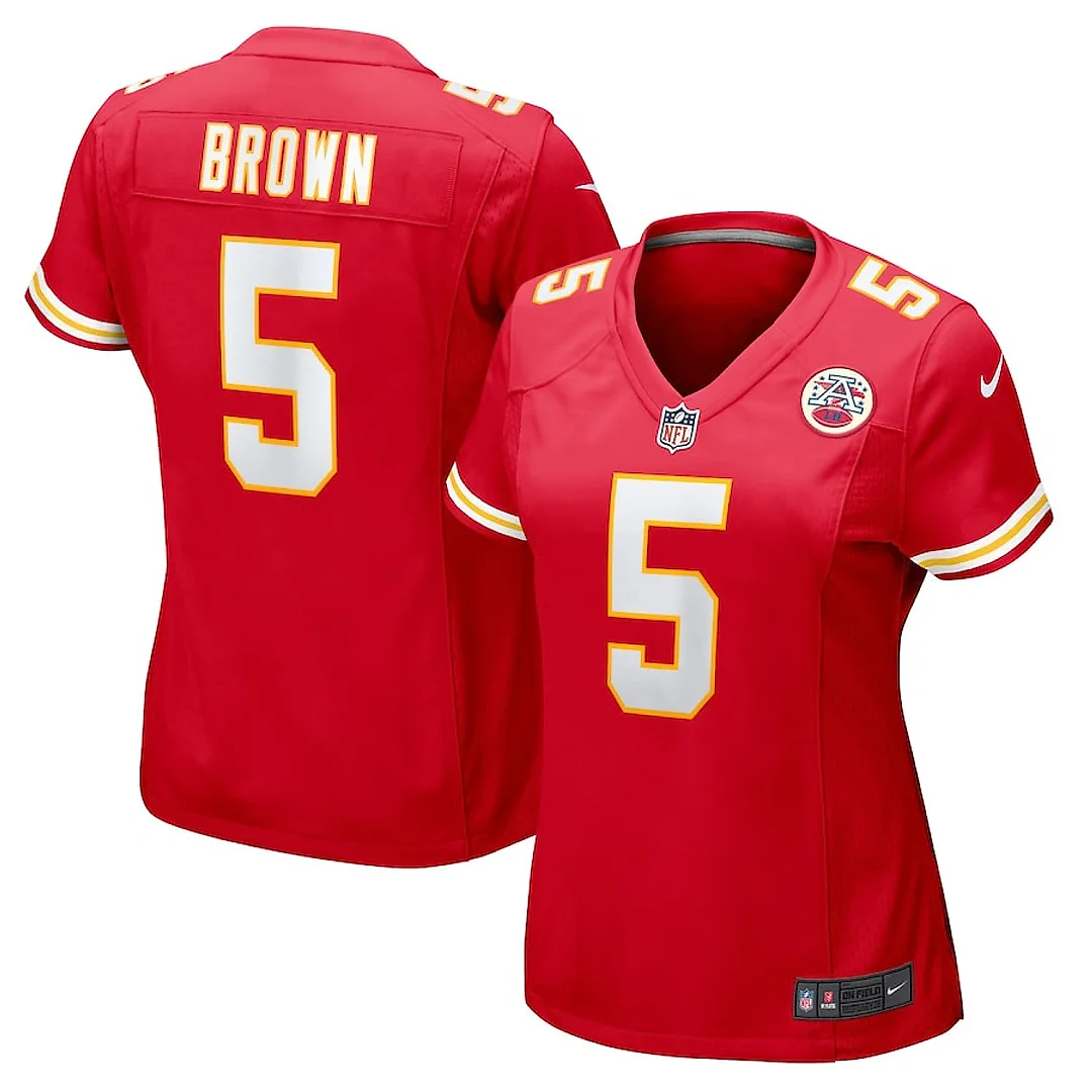 Zennovawear Marquise Brown 5 Kansas City Chiefs Women's Game Jersey - Red