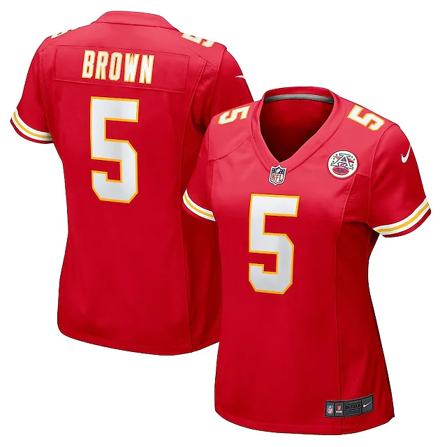 Zennovawear Marquise Brown 5 Kansas City Chiefs Women's Game Jersey - Red