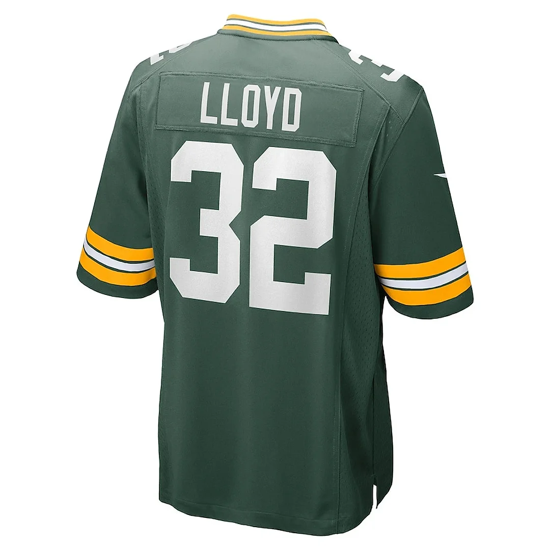 Zennovawear MarShawn Lloyd 32 Green Bay Packers Game Men Jersey - Green