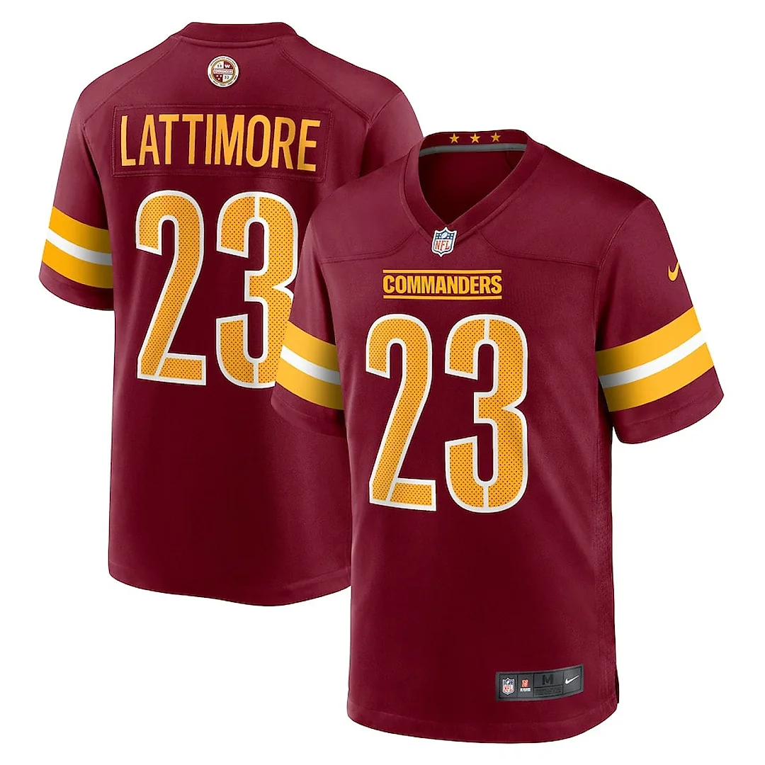 Zennovawear Marshon Lattimore 23 Washington Commanders Game Men Jersey - Burgundy