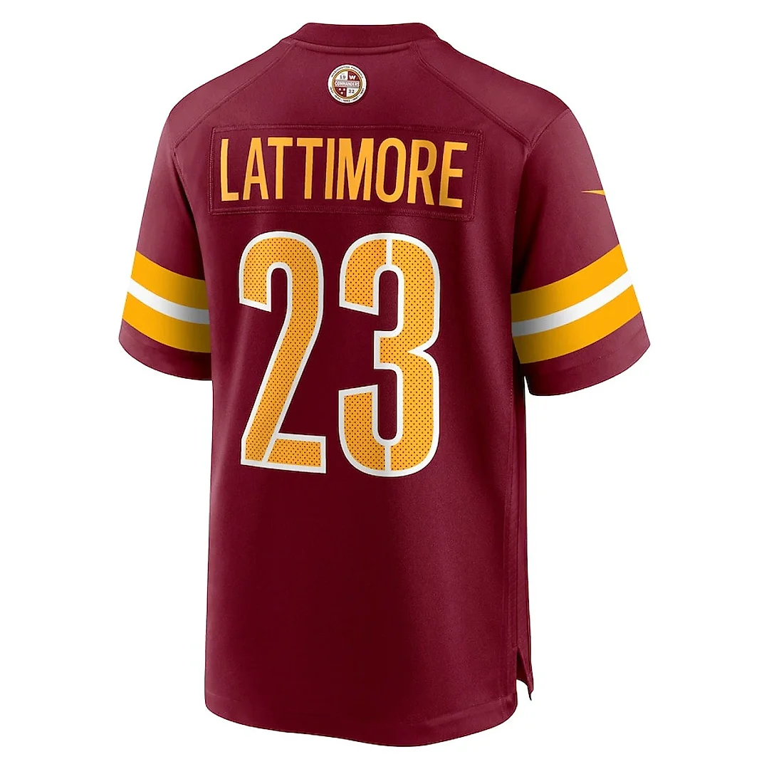 Zennovawear Marshon Lattimore 23 Washington Commanders Game Men Jersey - Burgundy