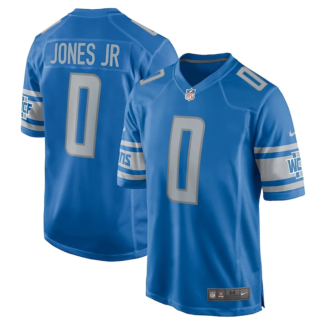 Zennovawear Marvin Jones Jr. 0 Detroit Lions Game Men Jersey - Blue
