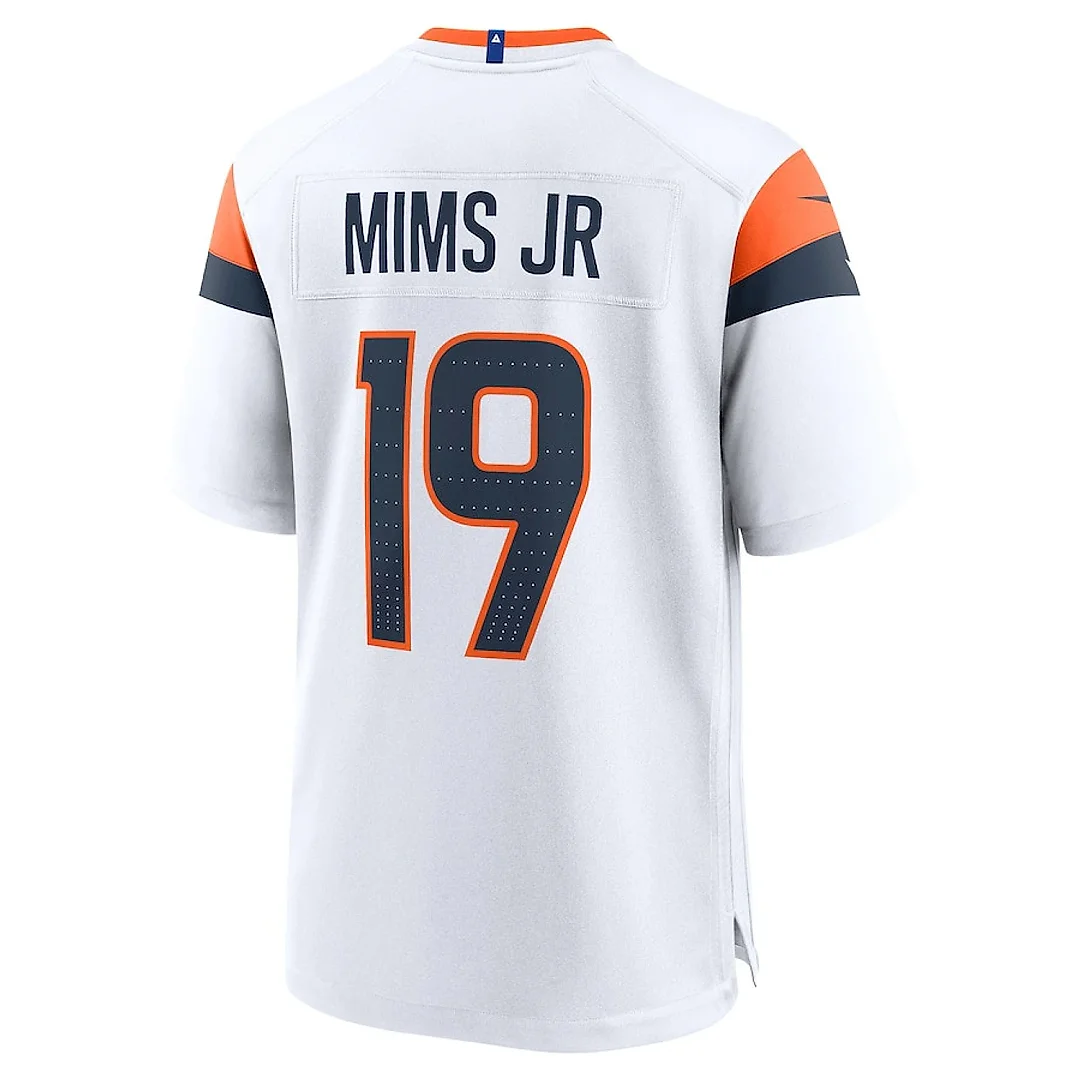 Zennovawear Marvin Mims Jr 19 Denver Broncos Game Men Jersey - White