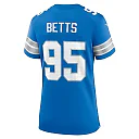 Zennovawear Mathieu Betts 95 Detroit Lions Women's Game Jersey - Blue